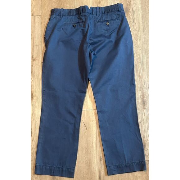 Lacoste Women's Navy Blue Cotton Straight Leg Slim Fit Chino Slacks Pants-Size 6 - Picture 3 of 7